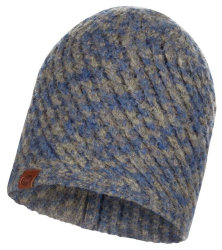  Buff Knitted Hat Karel medieval blue