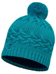    Buff Knitted & Polar Hat Saava blue