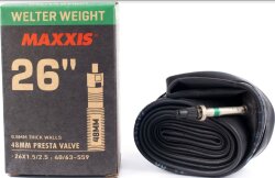 Камера велосипедная Maxxis Welter Weight 26x1.5/2.5 FV L=48mm