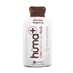 Гель энергетический HUMA Plus Chocolate Raspberry (с кофеином)