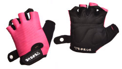 Велосипедні дитячі рукавички Tersus KIDS RACER pink