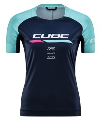 Жіноча футболка Cube Teamline WS Round Neck Jersey S/S blue n mint