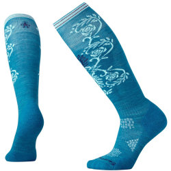  Smartwool PhD Ski Light Pattern Socks (Glacial Blue)