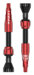 Комплект ниппелей Lezyne CNC TLR Valves 44mm (2 pcs) черно-красный