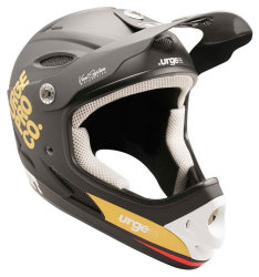Шлем подростковый Urge Drift черно-золотой