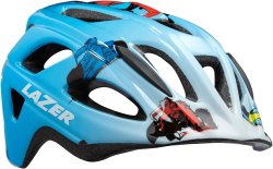 Шлем Lazer P’Nut 2020 голубой "гоночные машины"