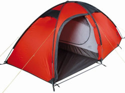 Палатка трехместная Hannah Sett 3 красно-черная