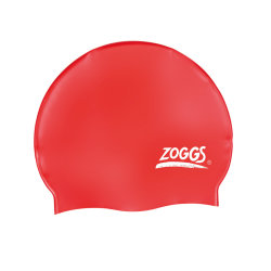Шапочка для плавания Zoggs Silicone Plain, Red