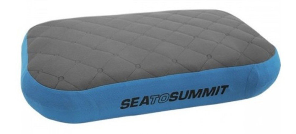 Подушка Sea to Summit Aeros Premium Pillow Deluxe сине-серая STS APILPREMDLXNB