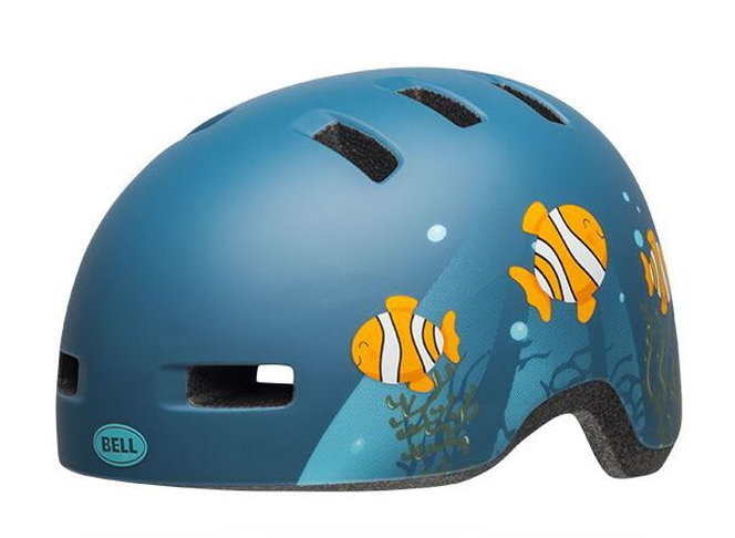 Шлем Bell Lil Ripper Clown Fish Matte Gray-Blue 7104366