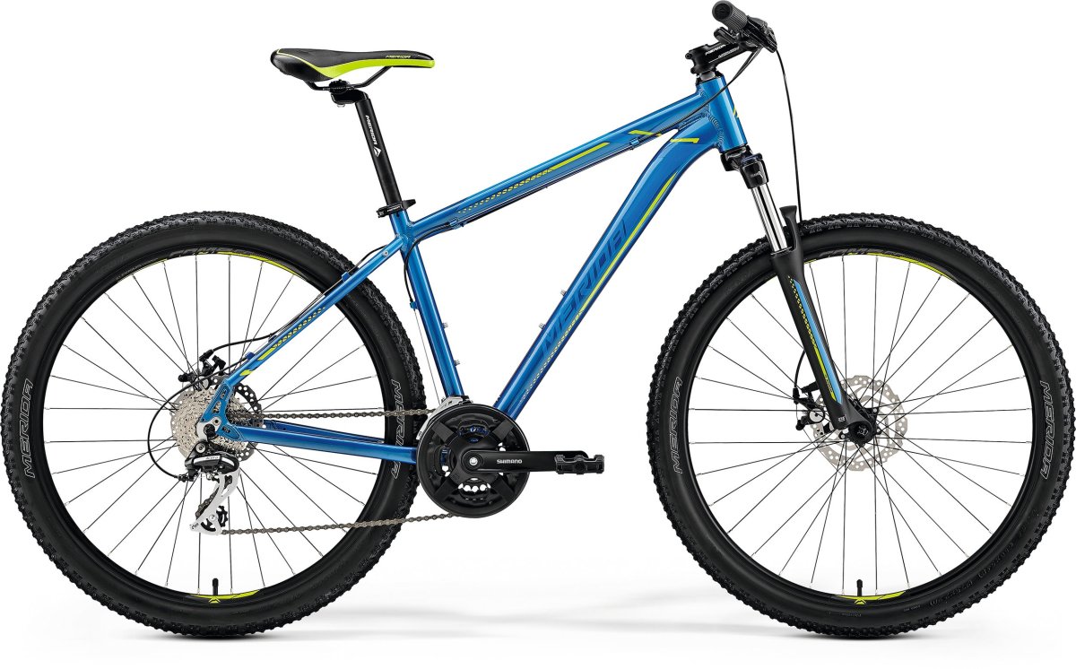 Велосипед Merida Big Seven 20-MD silk medium blue (silver/yellow