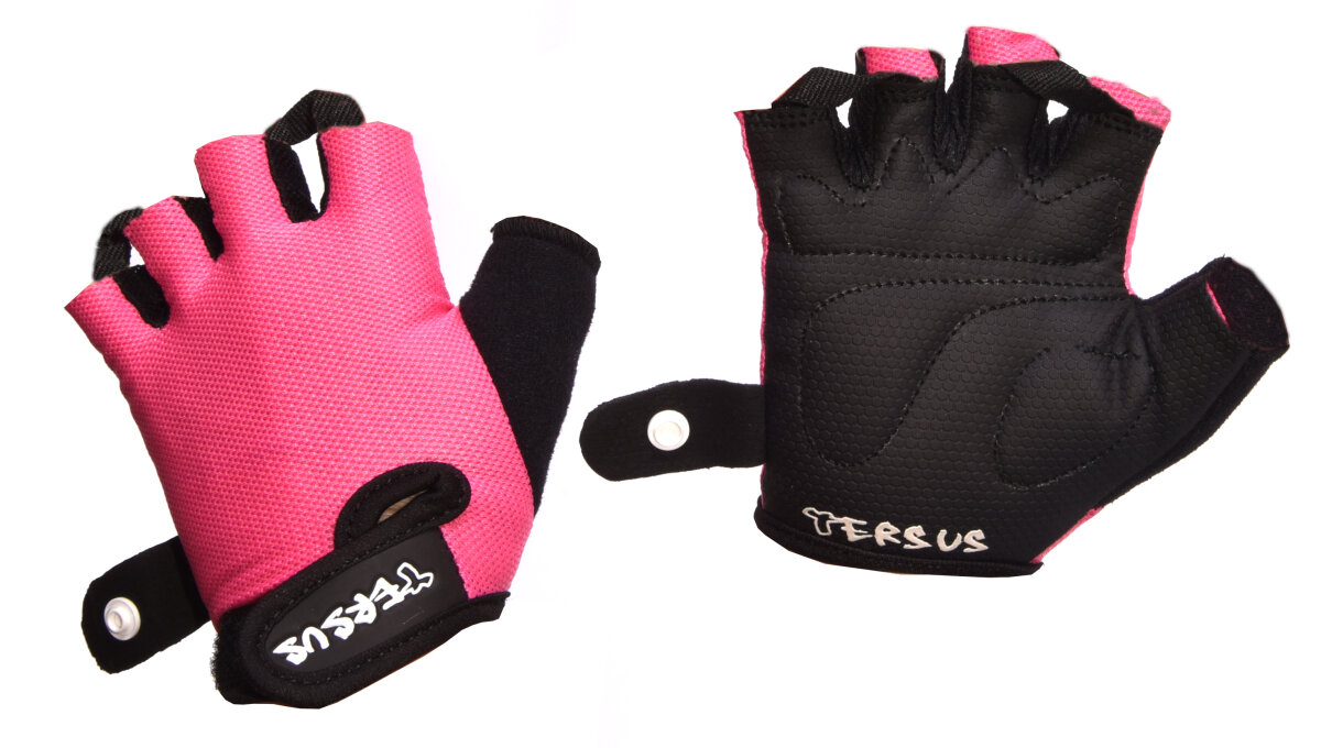 Велосипедные детские перчатки Tersus KIDS RACER pink RCR-P-XS, RCR-P-M, RCR-P-S
