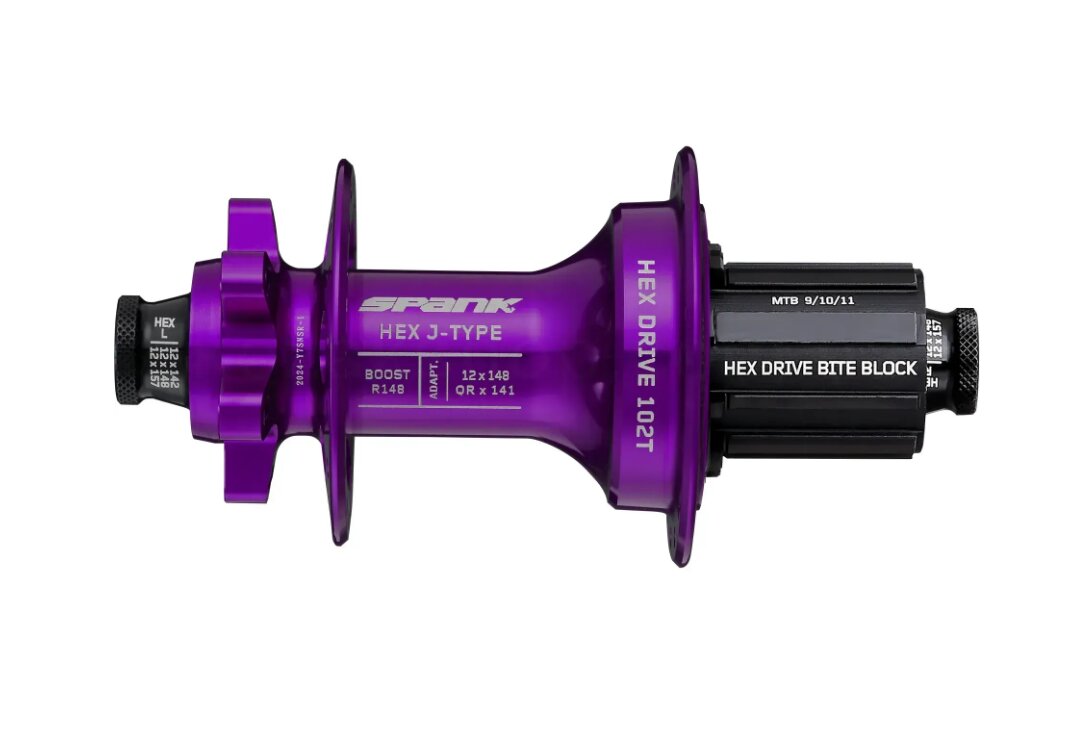 Втулка Spank HEX J-TYPE Boost R148 HG 32H, задня, Purple