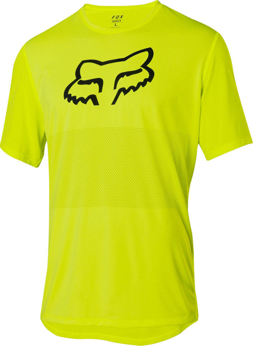 Джерси велосипедный Fox Ranger Foxhead Short Sleeve Jersey Flo Yellow 27359-130-L, 27359-130-M