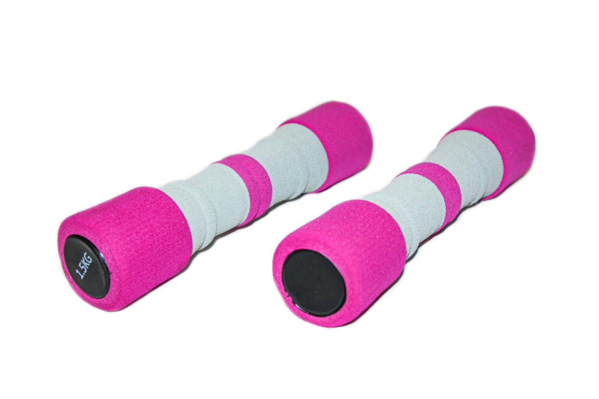 Гантель Lifesport Dumbbell Iron+Foam 1X1,5Kg HK0803-1,5-pink