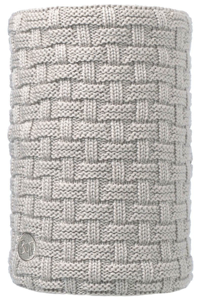 Buff Knitted and Fleece Neckwarmer Masha Adult in Silversage