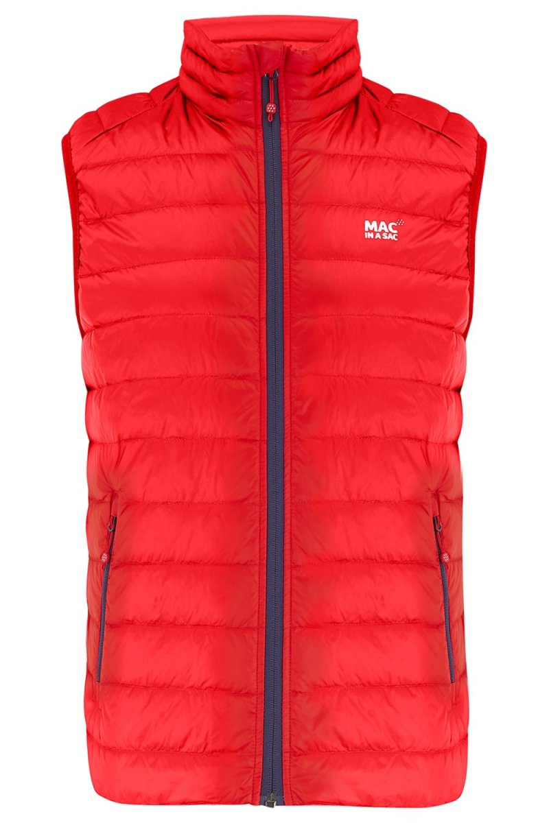 Жилет пуховый Mac in a sac Mens Alpine Down red AW19-RED-XL, AW19-RED-L, AW19-RED-S, AW19-RED-M, AW19-RED-XXL