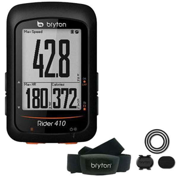 Велокомпьютер Bryton RIDER 410 T black (+ датчик кад/пульсу) 617060400000