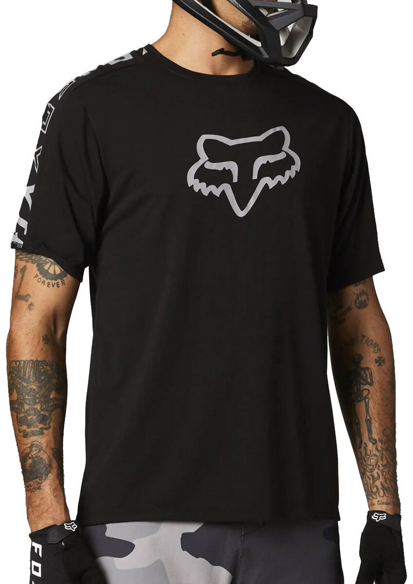 Джерси велосипедный Fox Ranger Dri-release Short Sleeve Jersey (Black) 27298-001-L, 27298-001-M