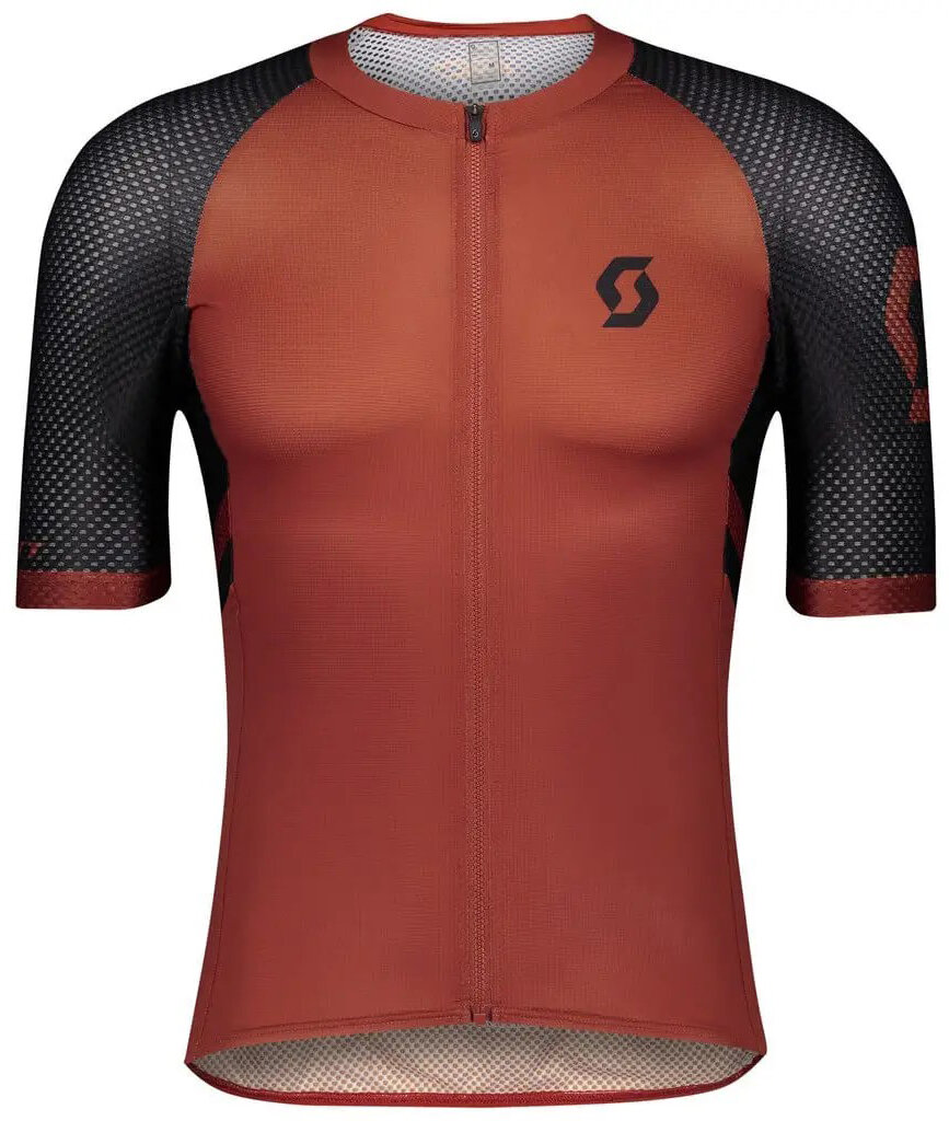 Джерси велосипедный Scott RC Premium Climber Short Sleeve Shirt (Black/Rust Red) 270443.6862.010, 270443.6862.008, 270443.6862.006, 270443.6862.007