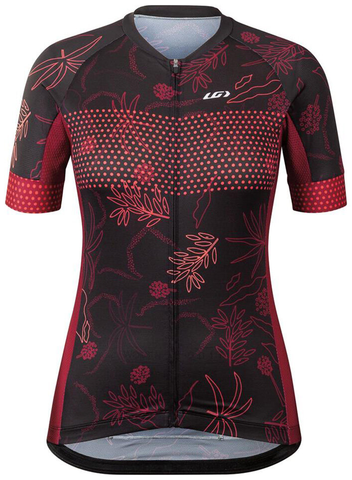 Джерси женский Garneau District Women's Short Sleeve Jersey (Black/Flowers) 1042112 9QQ XL, 1042112 9QQ L, 1042112 9QQ S, 1042112 9QQ M