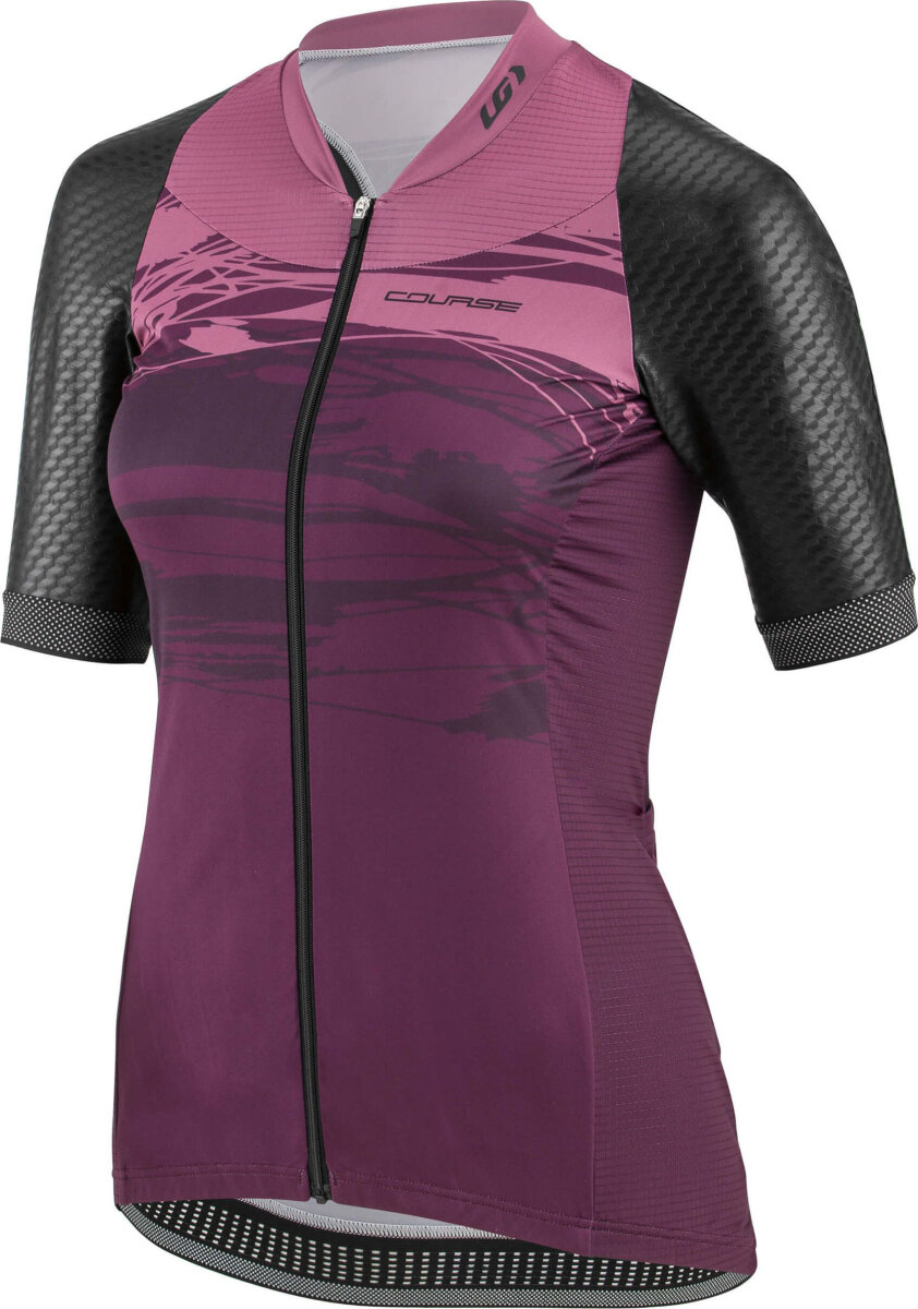 Джерси женский Garneau Women's Stunner Short Sleeve Jersey фиолетово-черный 1020946 9VV M, 1020946 9VV S