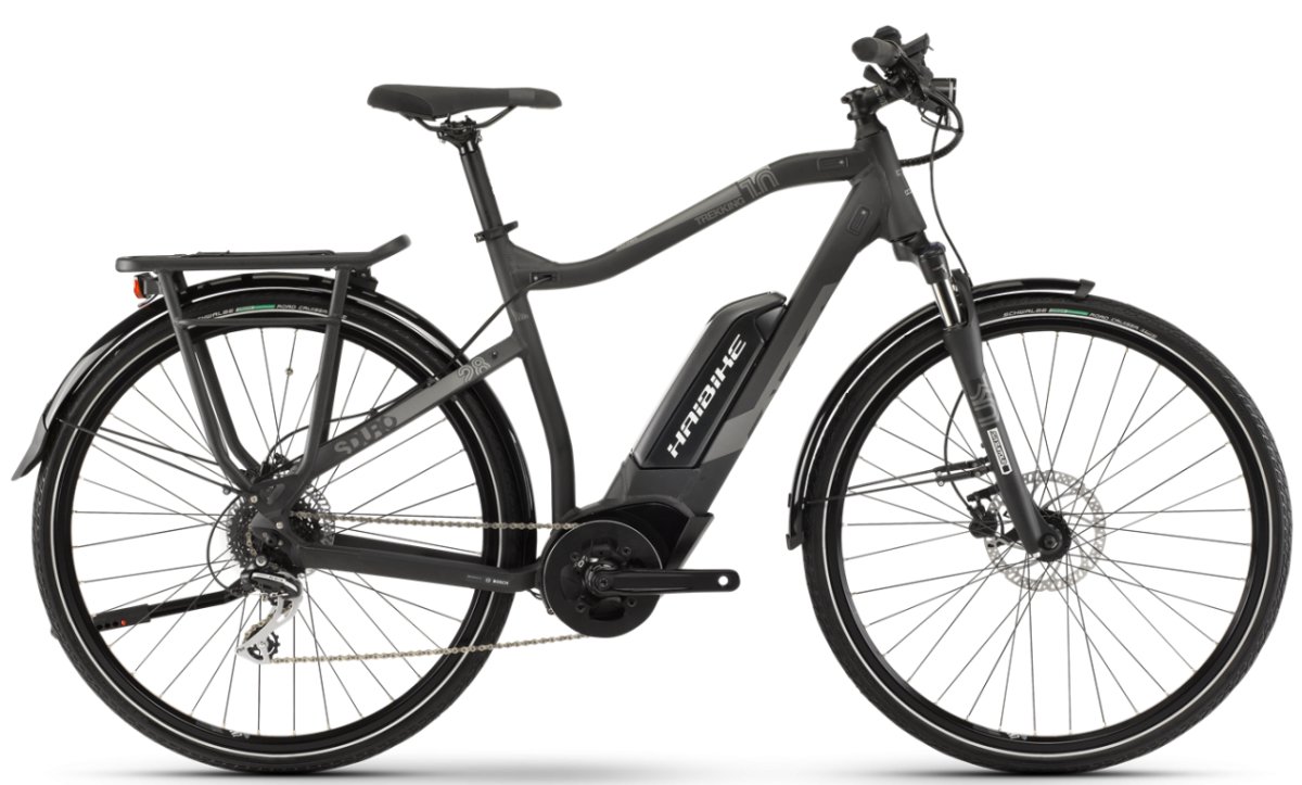 Электровелосипед Haibike SDURO Trekking 1.0 400Wh black/titanium/grey matt 4540390956