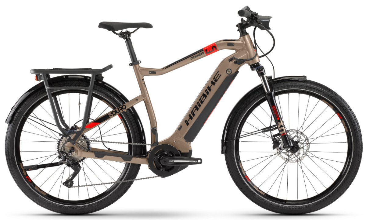 Электровелосипед Haibike SDURO Trekking 4.0 i500Wh sand/black/red 4540414060