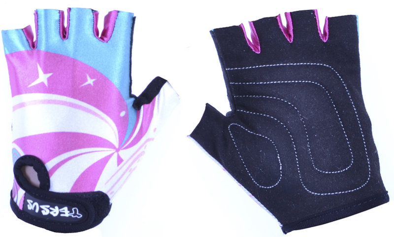 Велосипедные детские перчатки Tersus KIDS LOLIPOP pink/mint NC-2336, NC-2336-XS, NC-2336-XXS