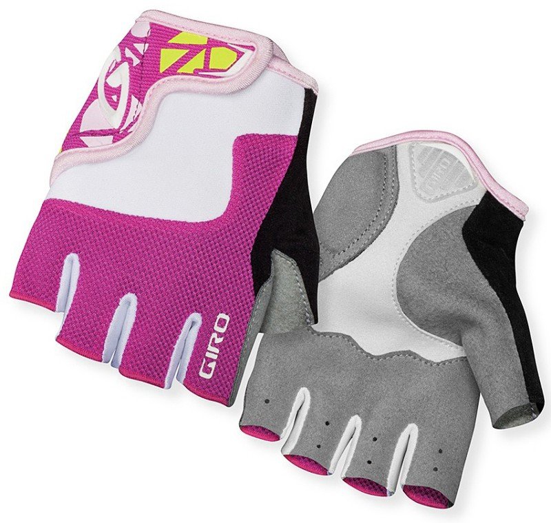 Велосипедные детские перчатки Giro BRAVO JR pink-white 2038742, 2038741