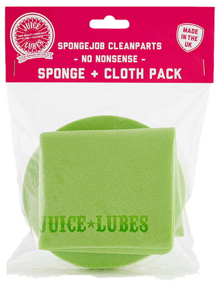 Губка и микрофбра Juice Lubes Sponge + Cloth Pack (Green) 5060553 522508 (SJCP1)