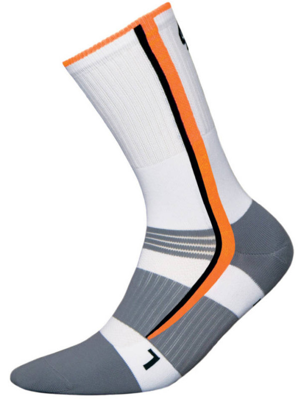 Шкарпетки INMOVE BIKE DEODORANT SILVER white-orange bds.white/orange.35–37