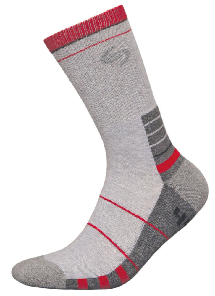Шкарпетки INMOVE SPORT DEODOANT grey-red sd.grey/red.35–37, sd.grey/red.38–40, sd.grey/red.44–46, sd.grey/red.41–43