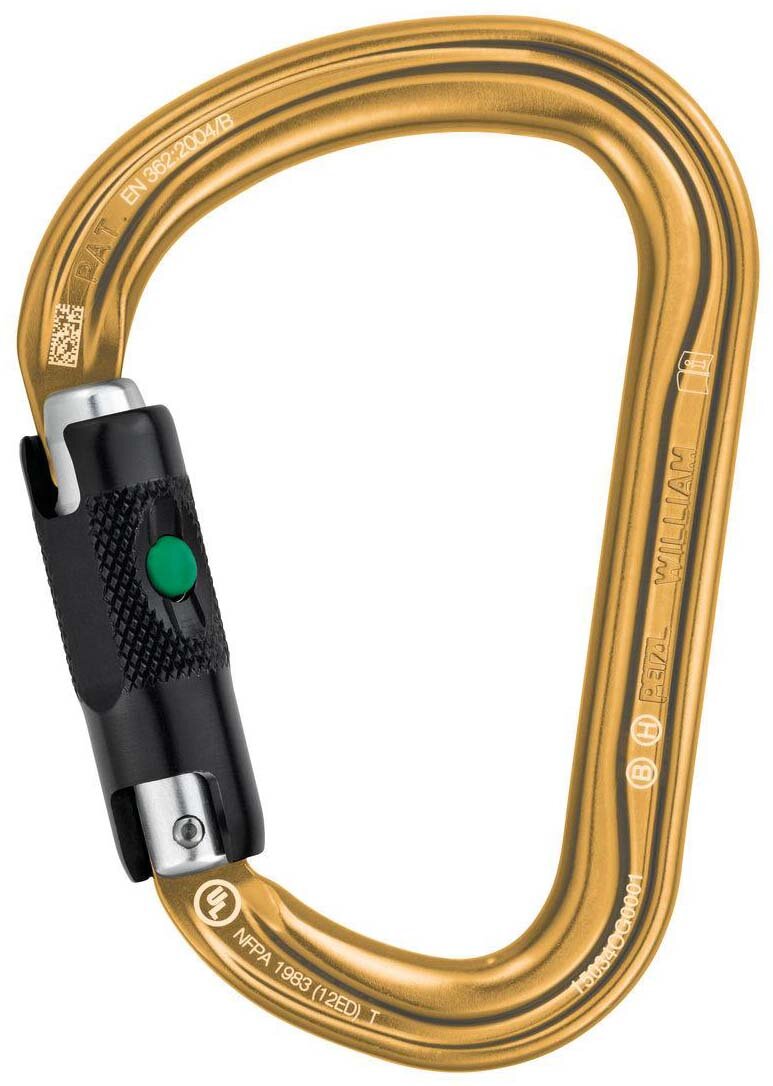 Карабин Petzl William Ball-Lock (Gold/Black) M36A BLY