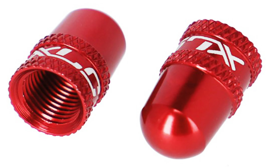 Комплект колпачков ниппеля XLC PU-X16 Valve Cap красный 2501960046