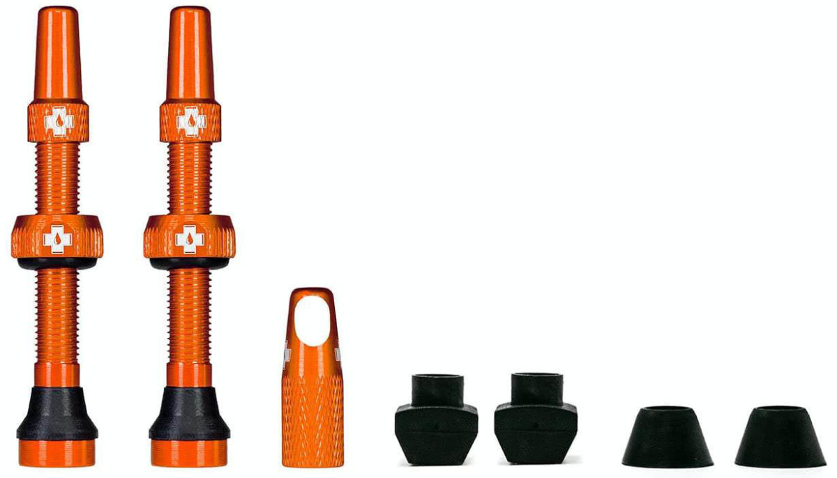 Комплект вентилей Muc-Off V2 Tubeless Presta Valves 44mm (2pcs) Orange MC.20421