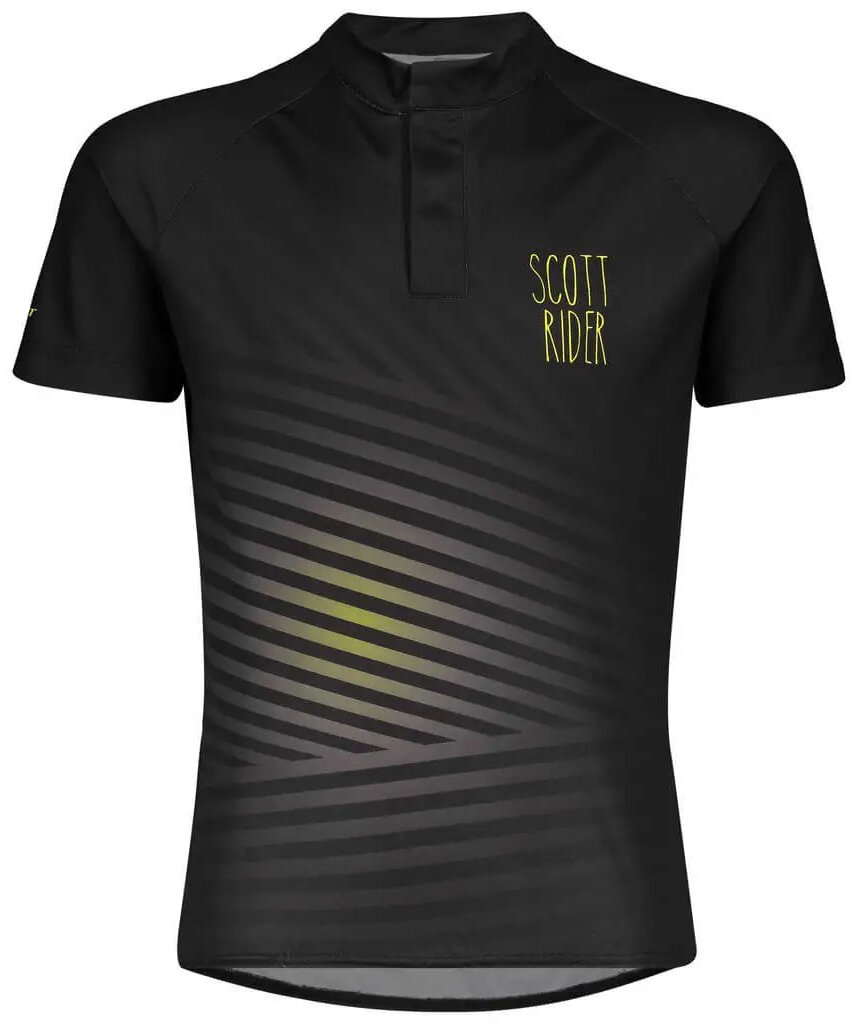 Майка Scott Jr RC Team Short Sleeve Shirt (Black/Yellow) 275362.5024.043, 275362.5024.049