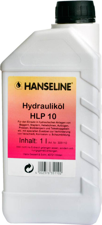 Масло гидравлическое Hanseline Hydraulikol HLP10 1L 305110