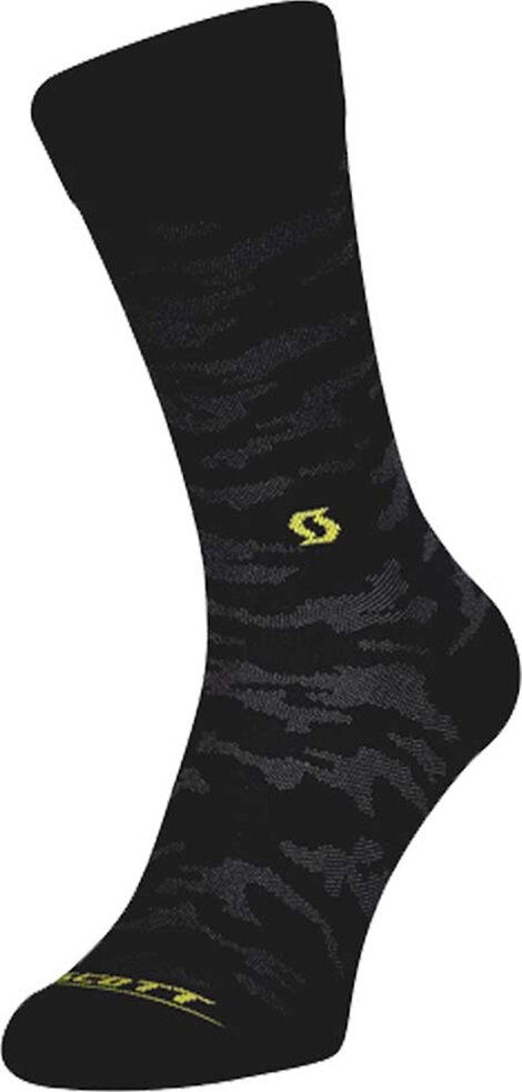 Носки Scott Trail Camo Crew Socks (Black/Sulphur Yellow) 275243.5024.048, 275243.5024.049