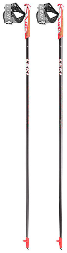 Палки для скандинавских ходьбы Leki Flash Carbon Poles (Black/Coral/White) 650 25601 130, 650 25601 115, 650 25601 125, 650 25601 120