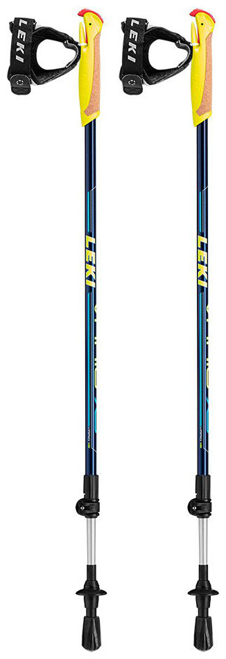 Палки для скандинавской ходьбы Leki Walker XS SL Plus Kids Poles (Beige/Blue/Neonyellow/Black) 650 26531