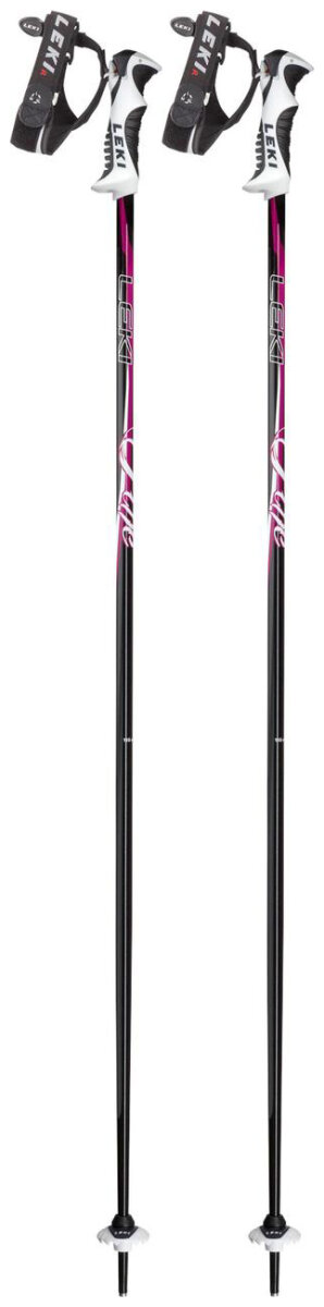 Палки лыжные Leki Fine Poles (Black/White/Pink) 637 6661 110, 637 6661 120, 637 6661 115