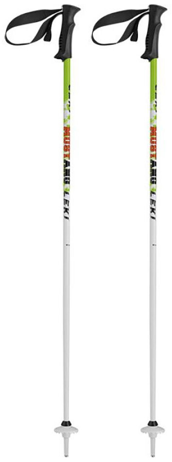 Палки лыжные Leki Mustang Junior Poles (White/Green/Orange/Black) 634 6550 090