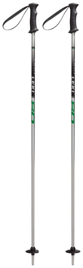 Палки лыжные Leki Rental Classic Kids Poles (Silver/Black/Green) 634 4560 080