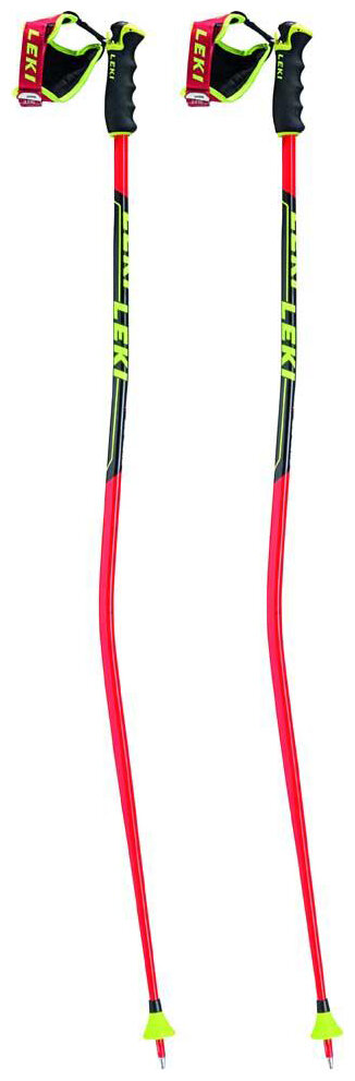 Палки лыжные Leki WorldCup Racing GS Poles 2014/2015 (Black/Neonred/Neonyellow) 634 6777 120, 634 6777 130