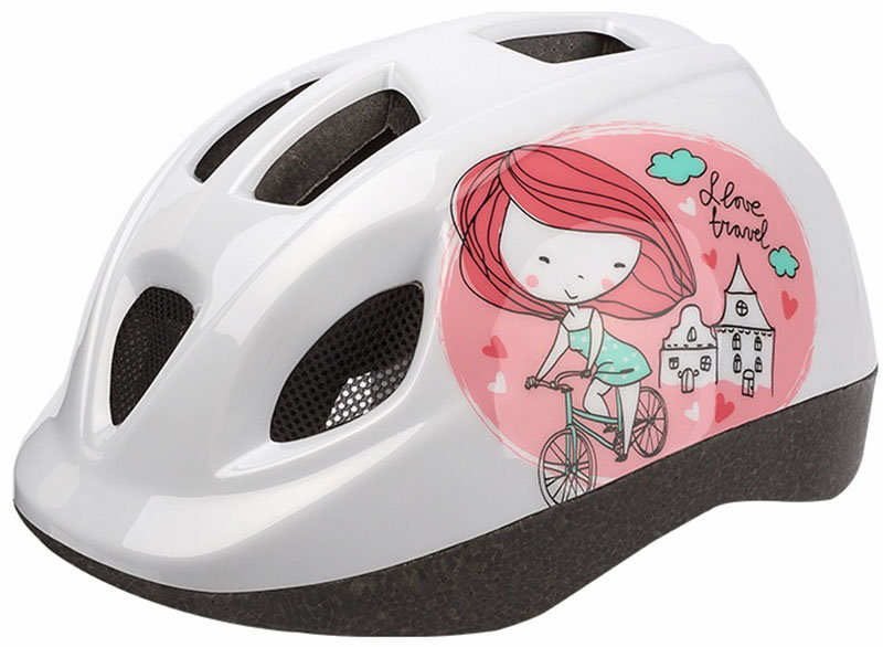 Велосипедный шлем Polisport KIDS PRINCESS white-pink 8740300023