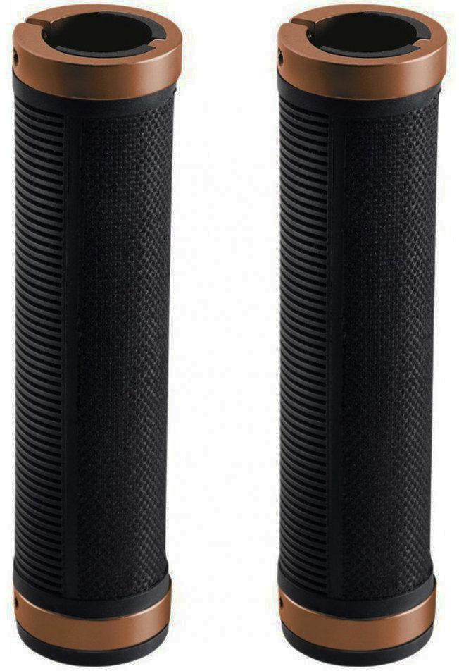 Ручки руля Brooks Cambium Rubber Grips 100/100 mm Black/Orange 016831