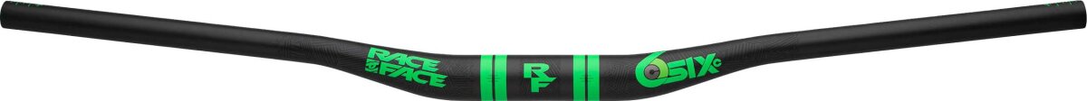 Руль RaceFace SixC 35x820mm, 35mm Rise Handlebar (Black/Green) HB18SXC2035X820P802