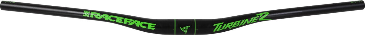 Руль RaceFace Turbine R, 35x800, Rise 20mm (Black/Green) HB18TURR2035X800GRN802