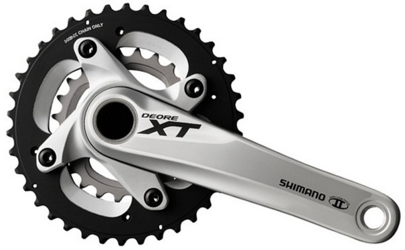 Шатуны Shimano Deore XT FC-M785 XT 38/24T silver-black Серебристый